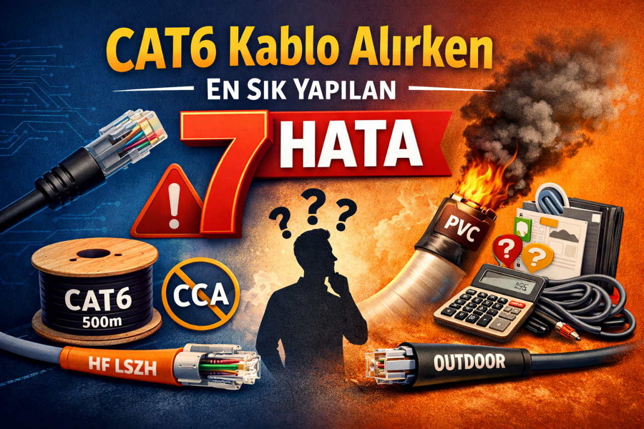 Cat6 Kablo Alırken En Sık Yapılan 7 Hata!
