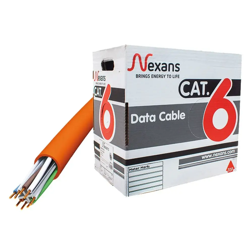 Nexans CAT6 HF Ethernet Kablosu Turuncu 305 Metre Kutu