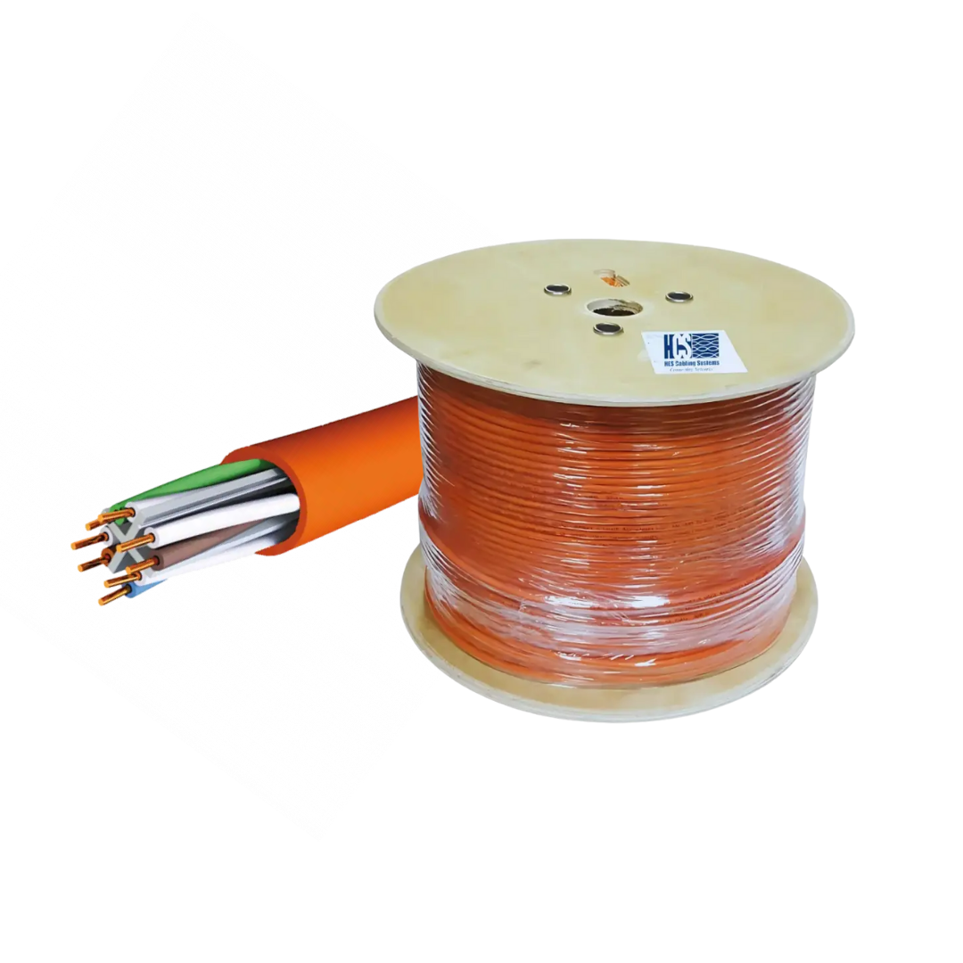 HCS CAT6 HF Ethernet Kablosu Turuncu 500 Metre Makara