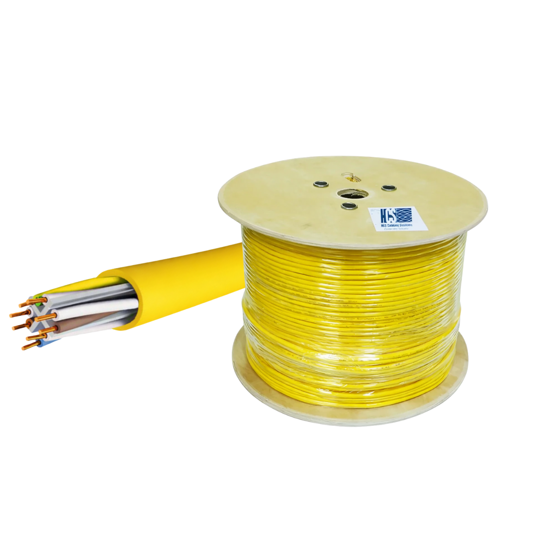 HCS CAT6 HF Ethernet Kablosu Sarı 500 Metre Makara