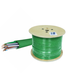 HCS CAT6 HF Ethernet Kablosu Yeşil 500 Metre Makara