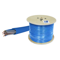 HCS CAT6 HF Ethernet Kablosu Mavi 500 Metre Makara