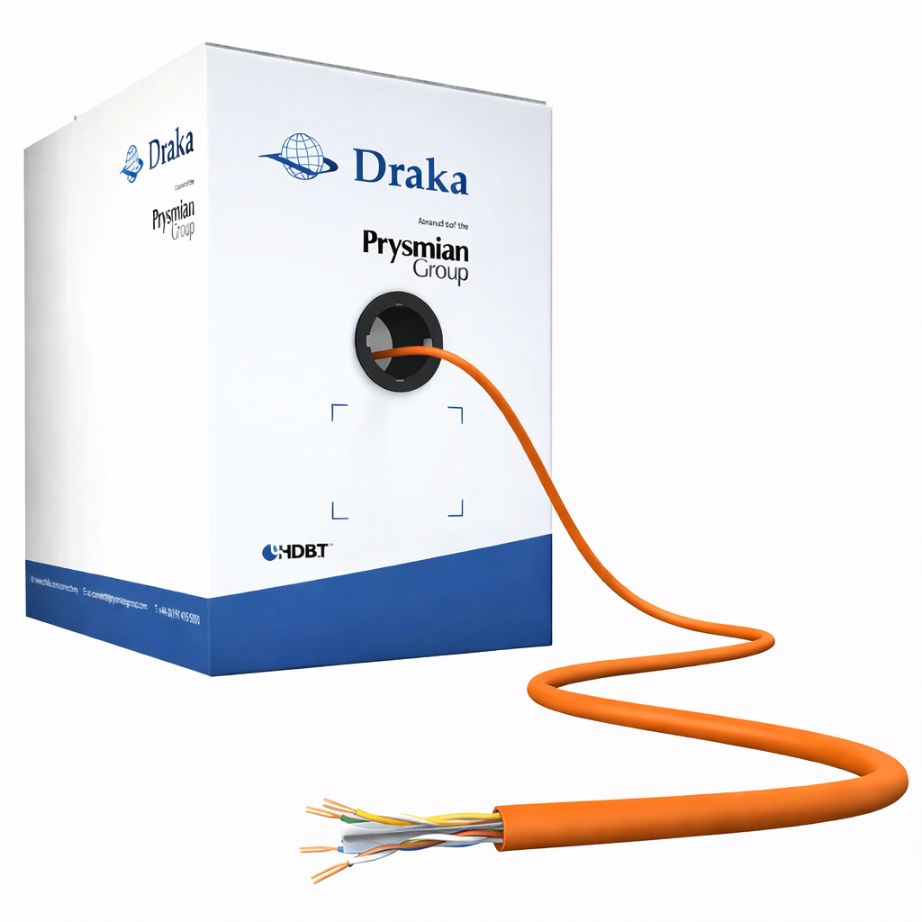 Draka CAT6 HF Ethernet Kablosu Turuncu 305 Metre Kutu (Prysmian Group)