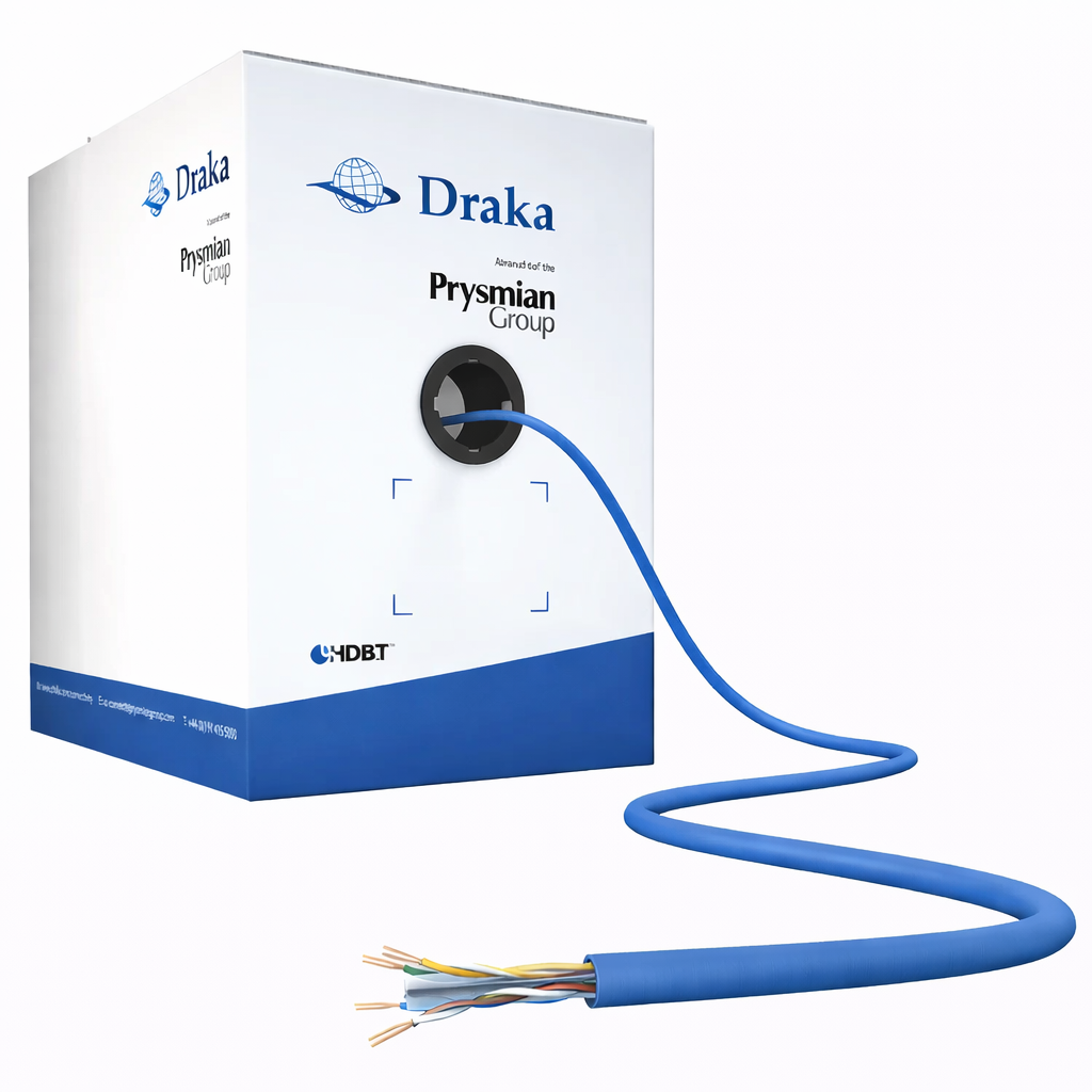 Draka CAT6 HF Ethernet Kablosu Mavi 305 Metre Kutu (Prysmian Group)
