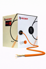 Reçber CAT6 HF Ethernet Kablosu Turuncu 305 Metre Kutu