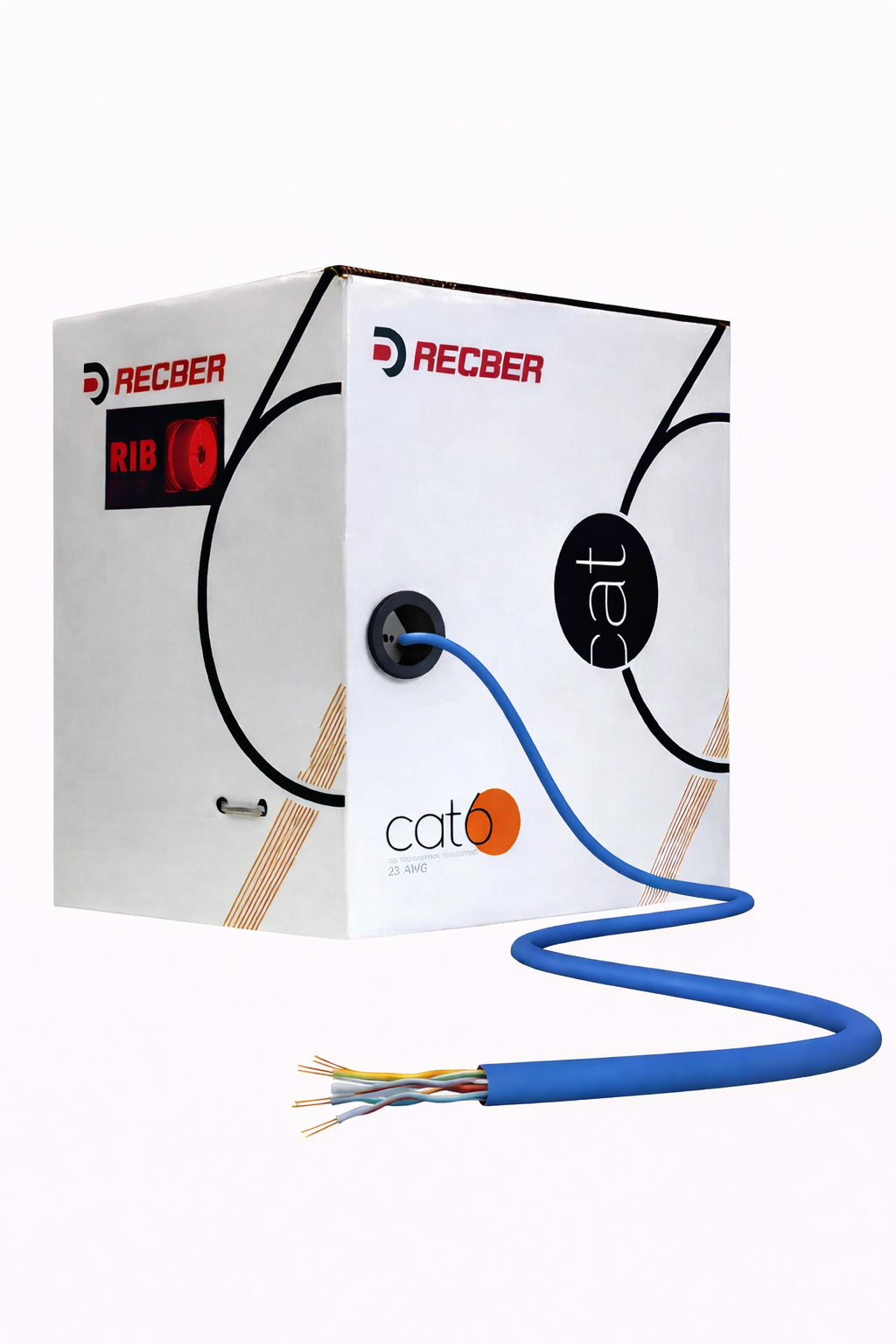 Reçber Cat6 Hf Ethernet Data Kablosu Mavi 305 Metre (Kutu)