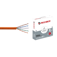 Reçber Cat6 Hf Ethernet Data Kablosu Turuncu 100 Metre (Kutu)