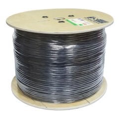 HCS Cat6 HF Dış Ortam (Outdoor)  Ethernet Data Kablosu Siyah 500m Makara